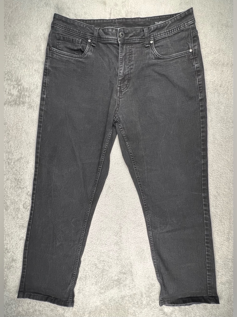 The Perfect Jean NYC Men's 36x30 Black Thick Thicc Denim Jeans Stretch